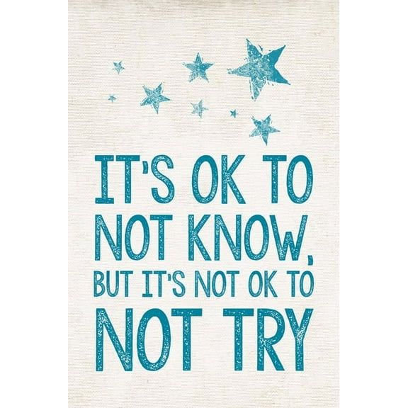 Keep Calm Collection It's Ok To Not Know Poster, 12 x 18