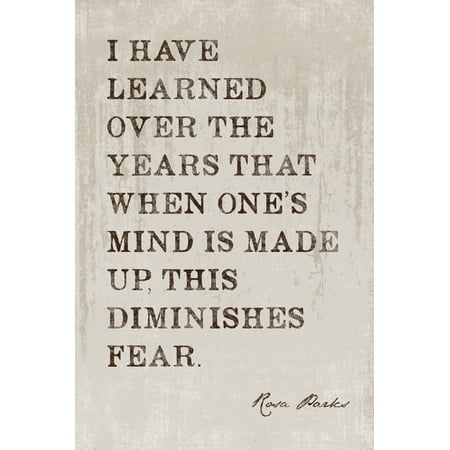 Keep Calm Collection Rosa Parks Quote 12” x 18” Poster