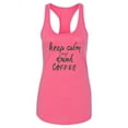 thumbnail image 1 of Keep Calm, Drink Coffee Racerback Tank Women -Image by Shutterstock, Female x-Small, 1 of 4