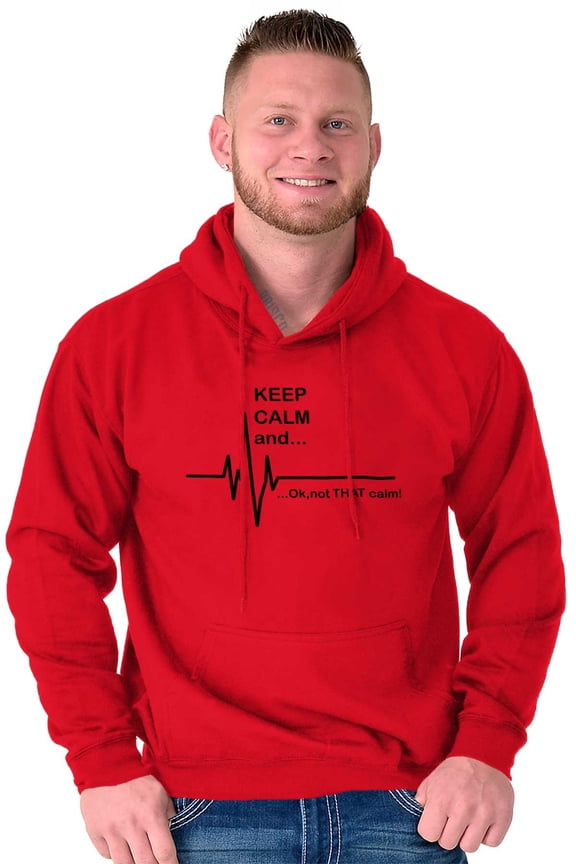 Keep Calm Funny EMT Humor Unisex Plus Size Hoodie Brisco Brands 2X