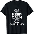 thumbnail image 1 of Keep Calm Go Shelling Funny Shell Hunting Tshirt Beachcomber, 1 of 4