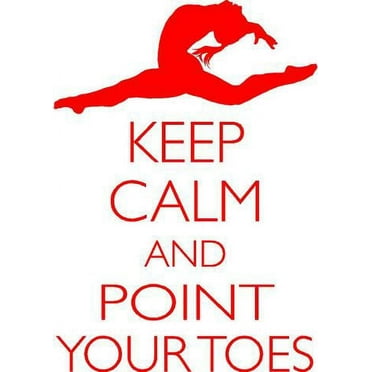 Keep Calm Gymnast Sticker | Gymnastics Vinyl Wall Decal | 20"x14" [CK108]