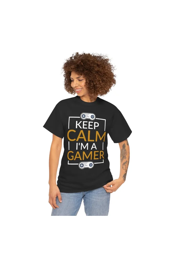 Keep Calm I'm A Gamer Unisex T-Shirt - Funny Gaming Gift, S-5XL