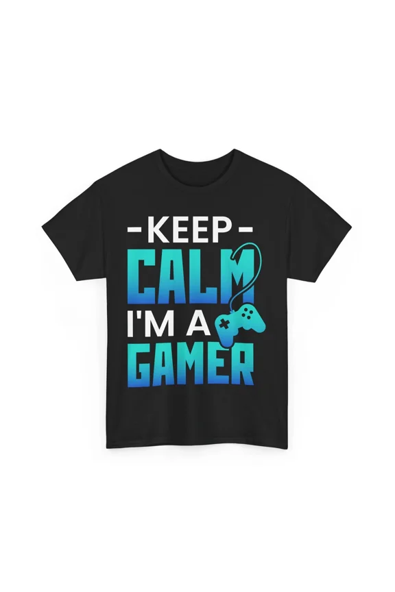 Keep Calm I'm A Gamer Unisex T-Shirt - Funny Video Game Controller Tee, S-5XL