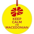 Keep Calm I'm Macedonian Flag Macedonia Double Sided Round Shaped
