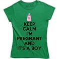 thumbnail image 1 of Keep Calm I'm Pregnant And It's A Boy Funny Maternity Pregnancy Women's T-Shirt, 1 of 4