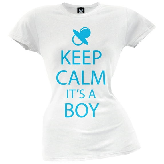 Keep Calm Its A Boy Juniors T-Shirt - Large