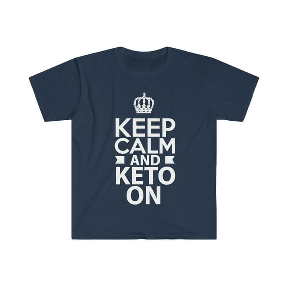 Keep Calm Keto On Unisex T-shirt S-3XL Ketogenic Diet Low Carb