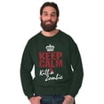 thumbnail image 1 of Keep Calm Kill Zombie Classic TV Show Sweatshirt for Men or Women Brisco Brands M, 1 of 6