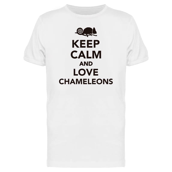 Keep Calm Love Chameleons Tee Men's -Image by Shutterstock