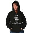 thumbnail image 1 of Keep Calm Love Dachshunds Dog Joke Hoodie Sweatshirt Women Men Brisco Brands S, 1 of 5