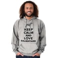 thumbnail image 1 of Keep Calm Love Dalmatians Dog Joke Unisex Plus Fleece Graphic Hoodie Brisco Brands 5X, 1 of 5