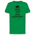 thumbnail image 1 of Keep Calm Love Elephants Tee Men's -Image by Shutterstock, 1 of 2