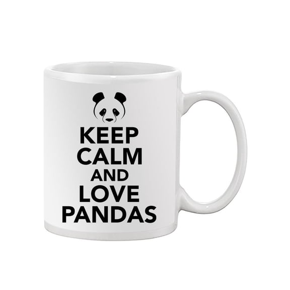 Keep Calm, Love Pandas Mug - SPIdeals Designs,