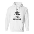 thumbnail image 1 of Keep Calm, Love Penguins Hoodie Women -SPIdeals Designs, Female XX-Large, 1 of 4