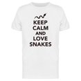 thumbnail image 1 of Keep Calm Love Snakes Graphic Tee Men's -Image by Shutterstock, 1 of 1