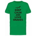 thumbnail image 1 of Keep Calm Love Snakes Graphic Tee Men's -Image by Shutterstock, 1 of 1