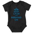 thumbnail image 1 of Keep Calm Mermaid On Beach Day Cute Bodysuit Jumper Girls Infant Baby Brisco Brands 12M, 1 of 6