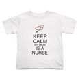 thumbnail image 1 of Keep Calm My Mom is A Nurse Short Sleeve Cute Toddler T-Shirts for Boys Girls (White, Youth XL), 1 of 5