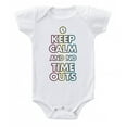 thumbnail image 1 of Keep Calm No Time Outs Funny Baby Bodysuit, 1 of 1