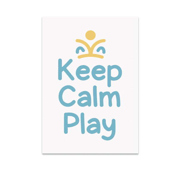 Keep Calm Play Poster Print - Playful Decor Enthusiast - 13x19 Poster Print