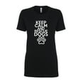 thumbnail image 1 of Keep Calm Rescue Dogs Ladies Slim Fit Short Sleeve T-Shirt-Black-XXXL, 1 of 4