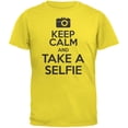 thumbnail image 1 of Keep Calm Take a Selfie Yellow Youth T-Shirt - Youth Medium, 1 of 1