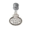 thumbnail image 1 of Keep Calm The Nurse is Here - Large Rope with Cross Beads Charm Bead, 1 of 1