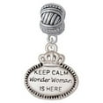 thumbnail image 1 of Keep Calm Wonder Woman is Here - Large Rope with Cross Beads Charm Bead, 1 of 1
