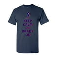 thumbnail image 1 of Keep Calm and Brady On New England Football DT Adult T-Shirt Tee, 1 of 2