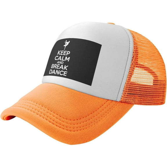 Keep Calm and Break Dance Casual Baseball Cap Mesh Sports Cap