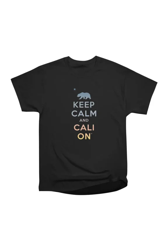 Keep Calm and Cali On Sunset T-Shirt Tee Gift For Him Merch For Her Apparel For Friend