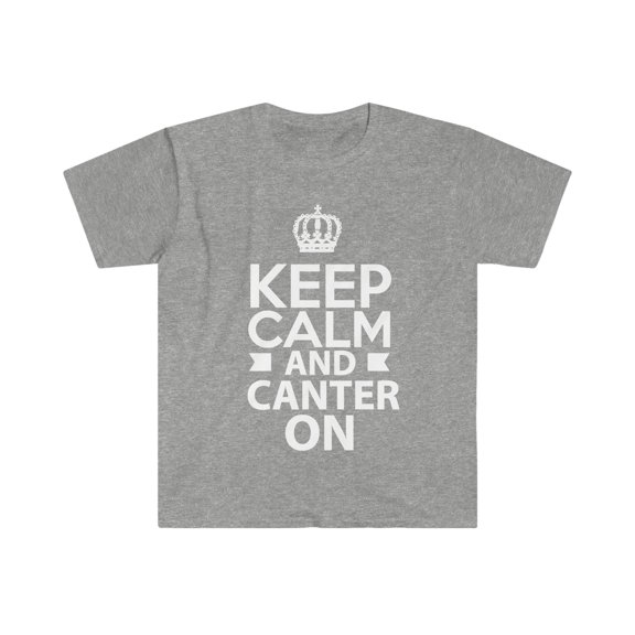 Keep Calm and Canter On Unisex T-shirt S-3XL Horse Equestrian