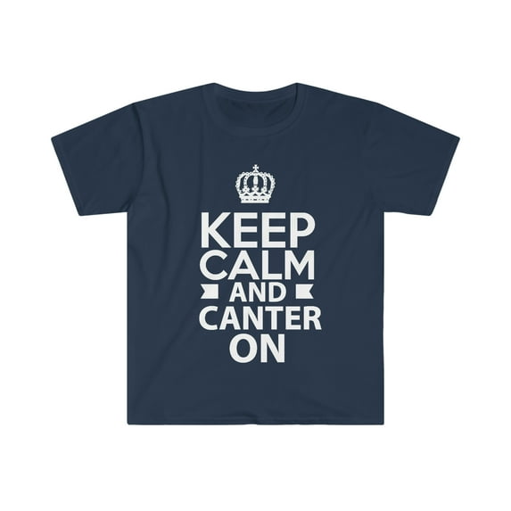 Keep Calm and Canter On Unisex T-shirt S-3XL Horse Equestrian