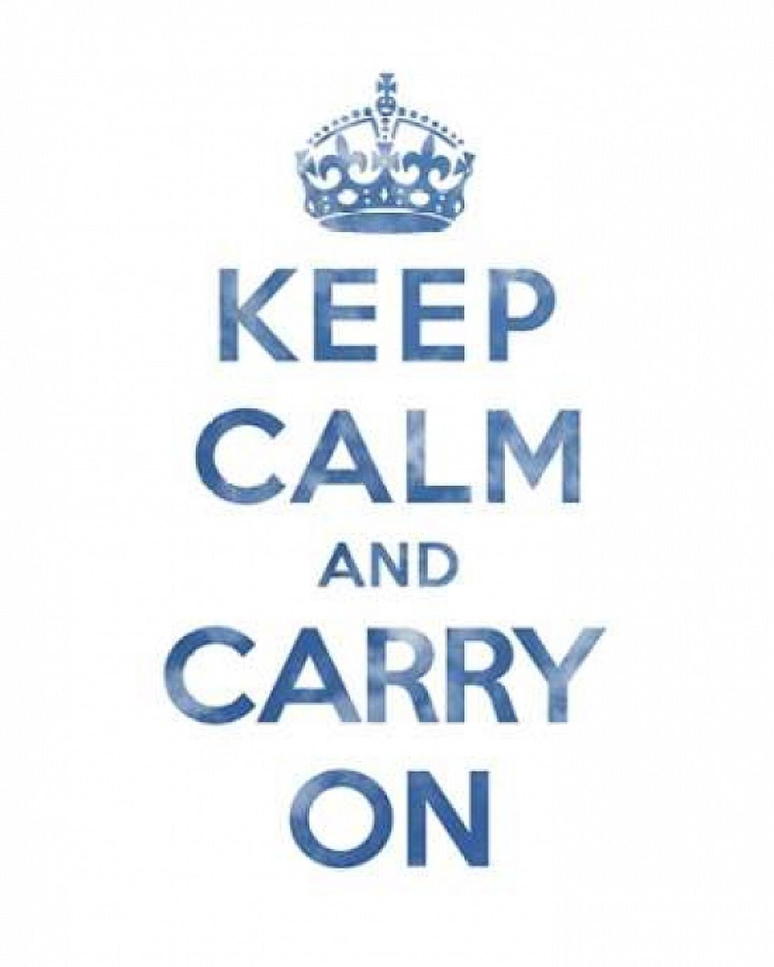 Keep Calm and Carry On - Texture III Canvas Art - The British Ministry of Information (24 x 30)