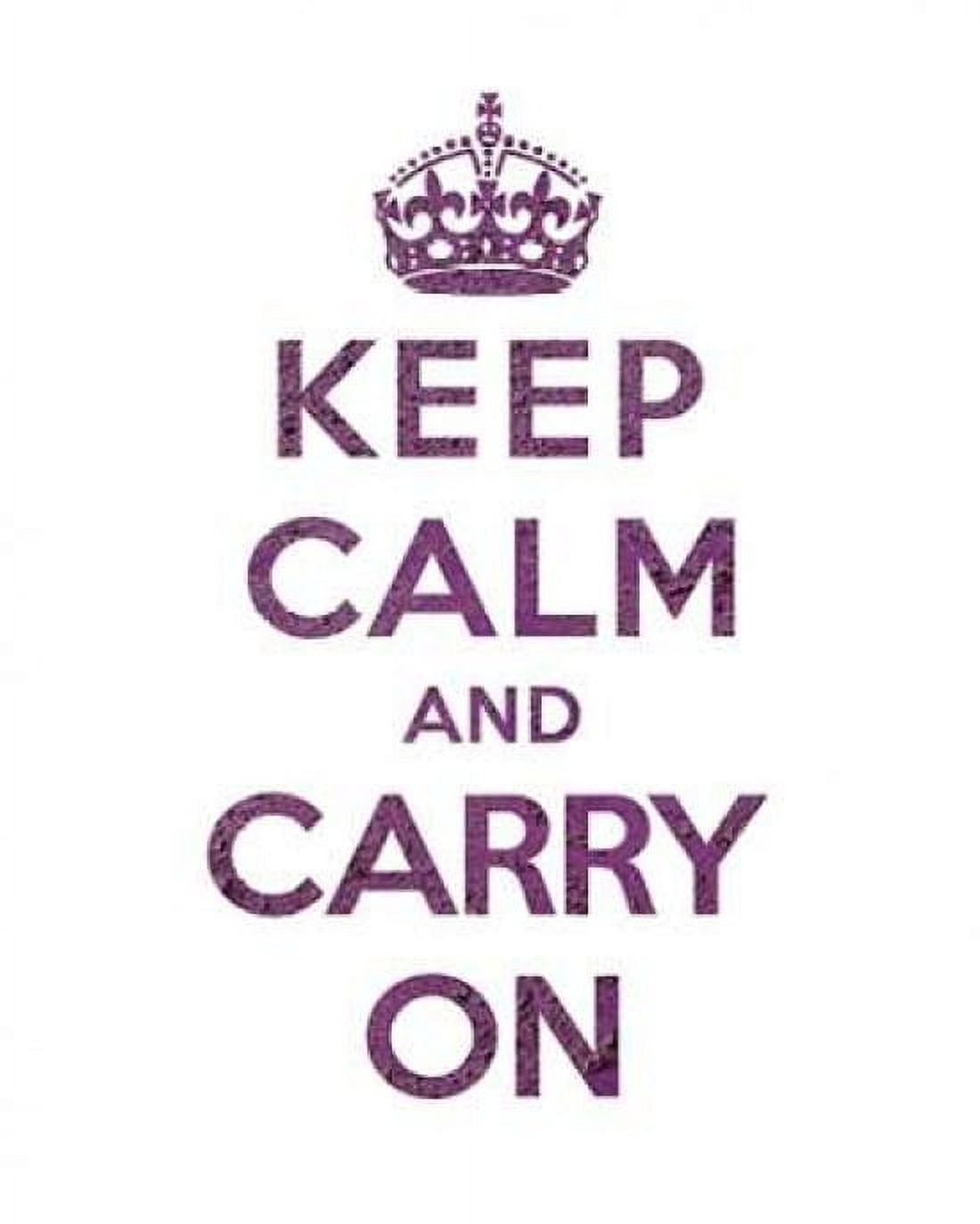 Keep Calm and Carry On - Texture VI Canvas Art - The British Ministry of Information (24 x 30)