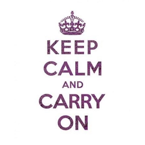 Keep Calm and Carry On - Texture VI Canvas Art - The British Ministry of Information (24 x 30)