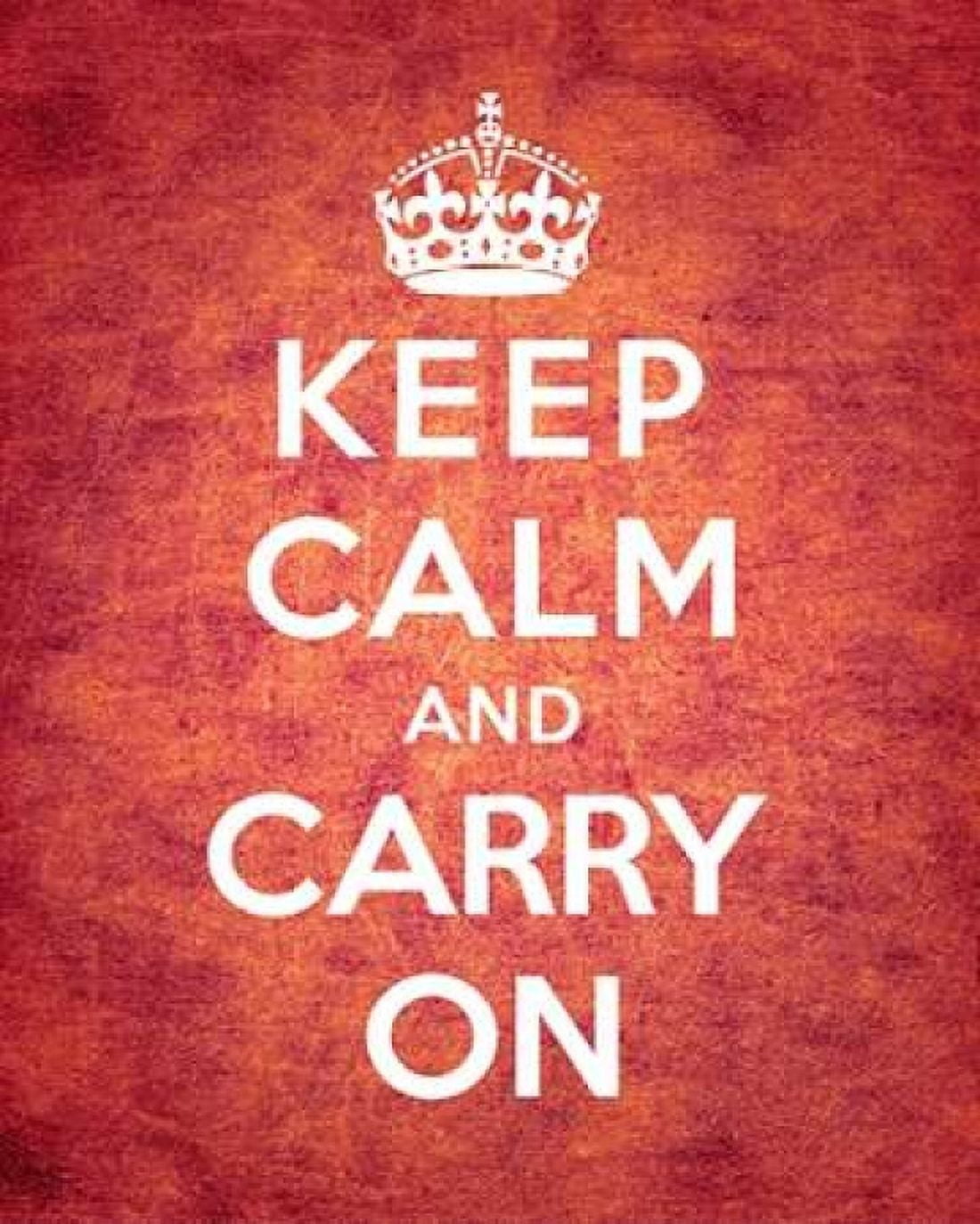 Keep Calm and Carry On - Vintage Red Canvas Art - The British Ministry of Information (24 x 30)