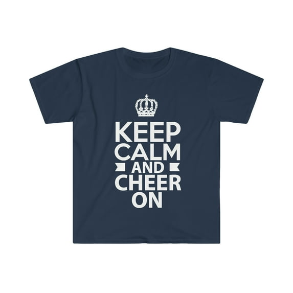 Keep Calm and Cheer On Unisex T-shirt S-3XL Cheerleader Dancer Gift
