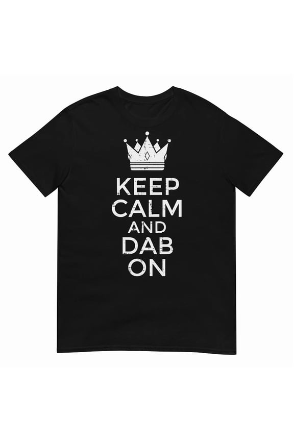 Keep Calm and Dab On Funny Saying Meme Dance Graphic Tee Shirt Apparel,for men and women up to 5XL