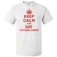 thumbnail image 1 of Keep Calm and Eat Cottage Cheese T shirt Funny Tee Gift, 1 of 1
