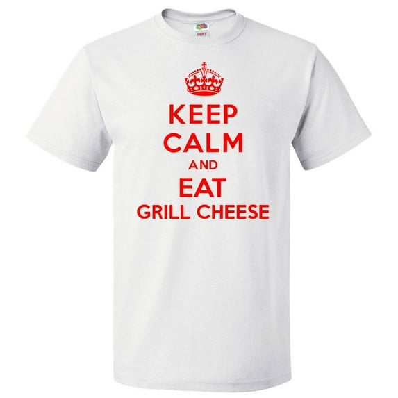 Keep Calm and Eat Grill Cheese T shirt Funny Tee Gift