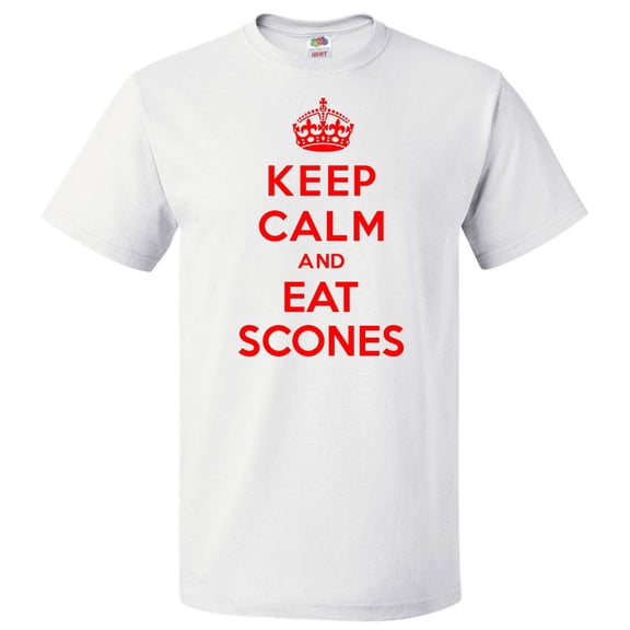 Keep Calm and Eat Scones T shirt Funny Tee Gift