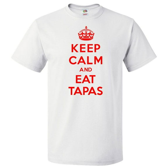 Keep Calm and Eat Tapas T shirt Funny Tee Gift