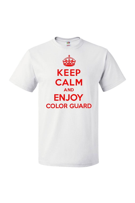 Keep Calm and Enjoy Color Guard T shirt Funny Tee Gift
