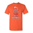 thumbnail image 1 of Keep Calm and Kill Zombies Adult DT T-Shirt Tee, 1 of 2