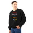 thumbnail image 1 of Keep Calm and Play PACMAN Unisex Plus Size Sweatshirt Brisco Brands 2X, 1 of 4