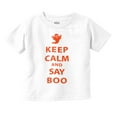 thumbnail image 1 of Keep Calm and Say Boo Halloween Toddler Boy Girl T Shirt Infant Toddler Brisco Brands 3T, 1 of 6