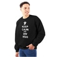 thumbnail image 1 of Keep Calm and Say Boo Halloween Unisex Plus Fleece Graphic Sweatshirt Brisco Brands 2X, 1 of 5