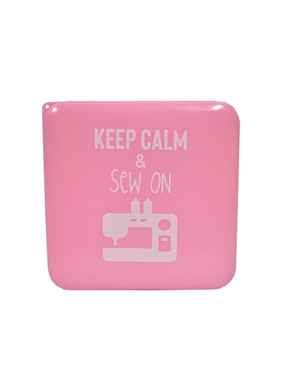 Keep Calm and Sew On Pink Mask Case